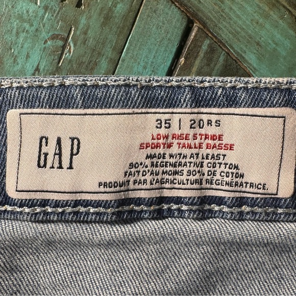 GAP Low Rise Stride Wide-Leg Blue Jeans Size 20 - Picture 10 of 13
